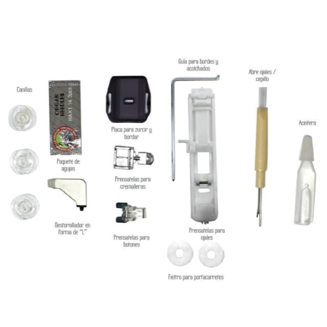 ALFA Practik 9 – Máquina de Coser Mecánica Completa con 34 Puntadas y Ojal Automático - Imagen 7