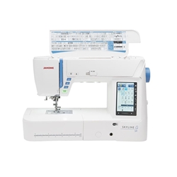 Janome Skyline S9 – Máquina de Coser y Bordar Electrónica WiFi con 300 Puntadas y 3 Fuentes de Bordado - Imagen 2